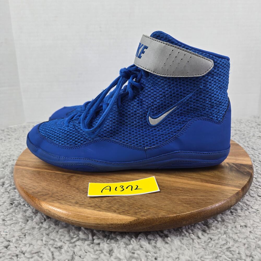 Nike Men 10 Inflict 3 LE 2001 Game Royal Silver Boxing Wrestling Shoe 325256-401
